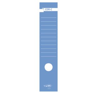 Copridorso CDR C – carta autoadesiva – 7 x 34,5 cm – blu – Sei Rota – conf. 10 pezzi