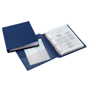 Raccoglitore Sanremo 2000 – 4 anelli a D 25 mm – dorso 4 cm – 30 x 42 cm (libro) – blu – Sei Rota