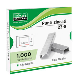 Punti KH – 23/20 – alti spessori – acciaio zincato – metallo – Lebez – conf. 1000 pezzi