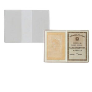 Porta carta identitA’ – PVC – 15,5 x 11 cm – trasparente – Sei Rota – conf. 100 pezzi