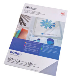 Copertine Hi-Clear – A3 – 180 micron – neutro trasparente – GBC – conf. 100 pezzi