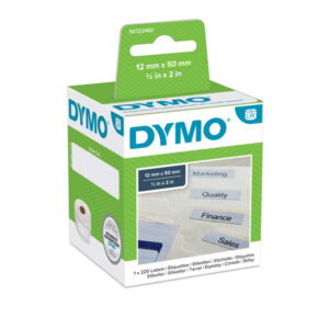 Rotolo 220 etichette LW 990170 – 50 x 12 mm – cartelle sospese – bianco – Dymo
