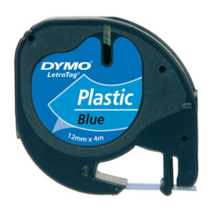 Nastro Letratag 912050 – in plastica – 12 mm x 4 mt – blu – Dymo