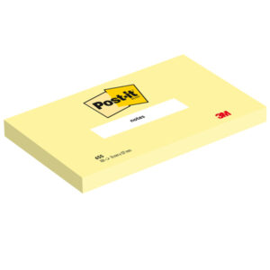 Blocco foglietti – 655 – 76 x 127 mm – giallo Canary – 100 fogli – Post it