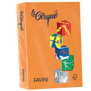 Carta Le Cirque – A4 – 80 gr – arancio 205 – Favini – conf. 500 fogli