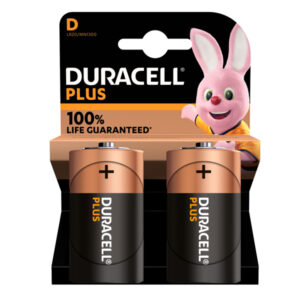 Pila Torcia D Plus100 – MN1300 – Duracell – blister 2 pezzi