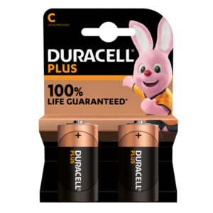 Pile Mezza Torcia C Plus100 – MN1400 – Duracell – blister 2 pezzi