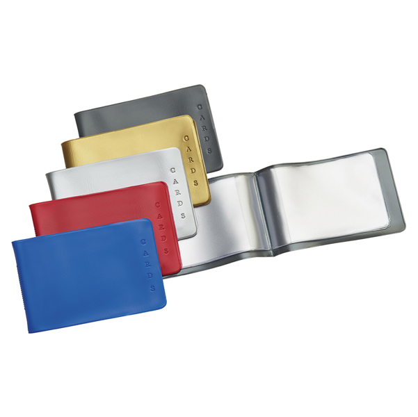 Porta Cards – 6 Tasche interne – PVC – 8,5×5,4 cm – colori assortiti – Favorit