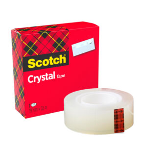 Nastro adesivo Crystal 600 – 33 mt x 19 mm – trasparente – Scotch