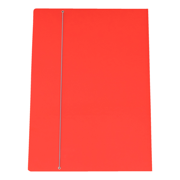 Cartellina con elastico – cartone plastificato – 35 x 50 cm – rosso – Cartotecnica del Garda