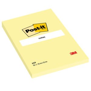 Blocco foglietti – 659 – 102 x 152 mm – giallo Canary – 100 fogli – Post it