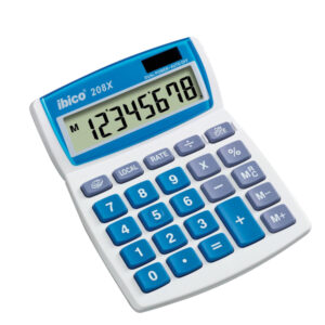 Calcolatrice da tavolo 208X – 8 cifre – bianco – Ibico