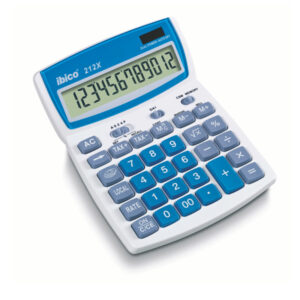 Calcolatrice da tavolo 212X – 12 cifre – bianco – Ibico