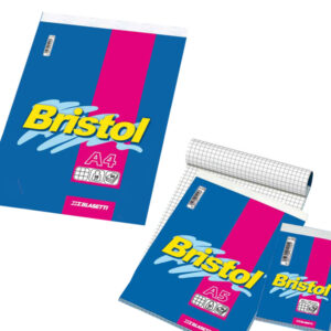 Blocco note Bristol – 5 mm – 210 x 297 mm – 50 gr – 70 fogli – Blasetti