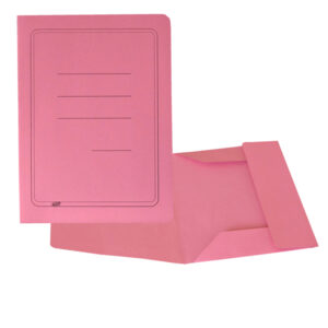 Cartelline 3 lembi – con stampa – cartoncino Manilla 200 gr – 25x33cm – rosa – Cartotecnica del Garda – conf. 50 pezzi