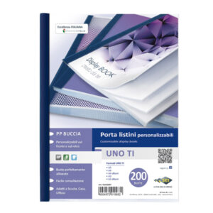 Portalistini personalizzabile Uno TI – 22×30 cm – 200 buste – blu – Sei Rota