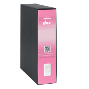 Registratore Dox 1 – dorso 8 cm – commerciale 23 x 29,7 cm – rosa – Esselte
