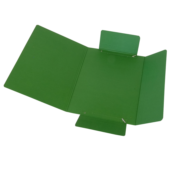 Cartellina con elastico – presspan – 3 lembi – 700 gr – 25×34 cm – verde – Cartotecnica del Garda