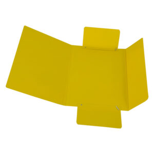 Cartellina con elastico – presspan – 3 lembi – 700 gr – 25×34 cm – giallo – Cartotecnica del Garda