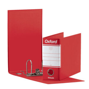 Registratore Oxford G81 – dorso 8 cm – memorandum 23×18 cm – rosso – Esselte