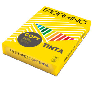 Carta Copy Tinta – A4 – 80 gr – colori  forti giallo – Fabriano – conf. 500 fogli