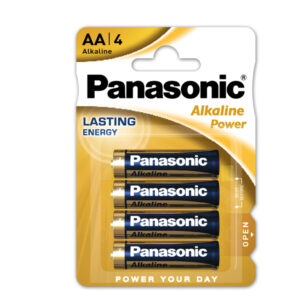 Pile Stilo AA – 1,5V – alcalina – Panasonic – blister 4 pezzi