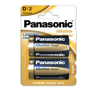 Pile Torcia D – 1,5V – alcalina – Panasonic – blister 2 pezzi