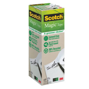 Nastro adesivo Scotch  Magic 900 – invisibile – ecologico – 19 mm x 33 mt – trasparente – Scotch  – Value Pack 9 rotoli