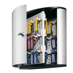 Cassetta portachiavi da parete Key Box – 30,2×11,8×28 cm – 54 posti – grigio – Durable