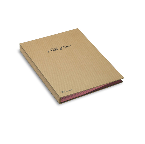 Libro firma Eco – 18 intercalari – 24×34 cm – avana – Fraschini