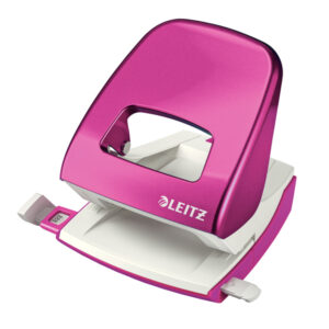 Perforatore 5008 New NeXXt WOW – passo 8 cm – massimo 30 fogli – 2 fori – fucsia metallizzato – Leitz