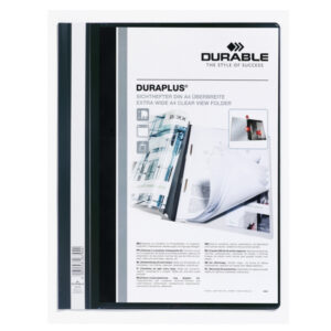 Cartellina ad aghi Duraplus – copertina personalizzabile – 21×29,7 cm – nero – Durable