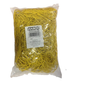Elastici – gomma gialla – D 4 cm – Markin – sacco da 1 kg