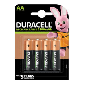 Pile AA ricaricabili – 2500 mAh – Duracell Precharged – blister 4 pezzi