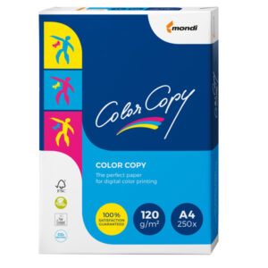 Carta Color Copy – A4 – 120 gr – bianco – Mondi – conf. 250 fogli