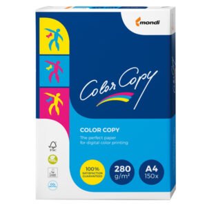 Carta Color Copy – A4 – 280 gr – bianco – Mondi – conf. 150 fogli