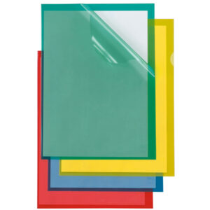 Cartelline a L Poli 150 Color – PPL – buccia – 21×29,7 cm – rosso – Sei Rota – conf. 25 pezzi