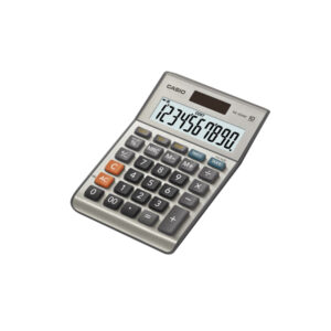 Calcolatrice da tavolo MS-100BM – 10 cifre – big display – grigio – Casio