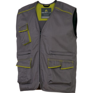 Gilet da lavoro Panostyle  M6GIL – sargia/poliestere/cotone – taglia XL – grigio/verde – Deltaplus