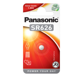 Micropila SR626 – ossido argento – Panasonic – blister 1 pezzo