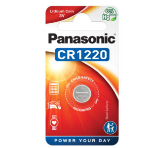 Micropila CR1220 – litio – Panasonic – blister 1 pezzo