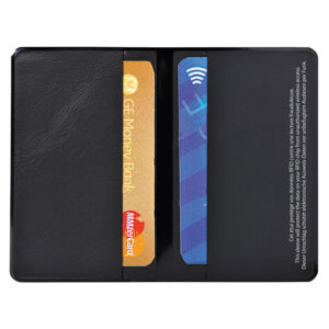 Portadocumenti RFID Hidentity  Doppio per bancomat/carta di credito – PVC – 9,5×6 cm – nero – Exacompta