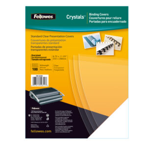 Copertine Clear – A3 – 200 micron – PVC – neutro trasparente – Fellowes – scatola 100 pezzi