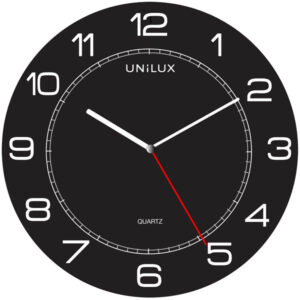 Orologio da parete Mega – diametro 57,5 cm – nero – Unilux