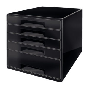 Cassettiera Drawer Cabinet Cube 5 – nero – Leitz