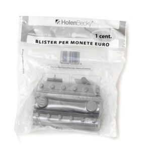 Portamonete – PVC – 1 cent – trasparente – HolenBecky – blister 20 pezzi