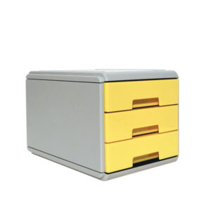 Mini cassettiera Keep Colour Pastel – 17×25,4×17,7 cm – grigio/giallo – Arda