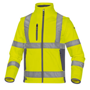 Giacca Softshell Moonlight 2 alta visibilitA’ – poliestere – taglia M – giallo fluo – Deltaplus