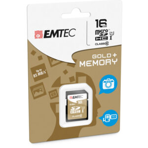 Emtec – SDHC Class 10 Gold + – ECMSD16GHC10GP – 16GB
