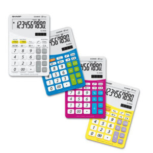 Sharp – Calcolatrice – da tavolo – Bianco – EL M332B – 10 cifre